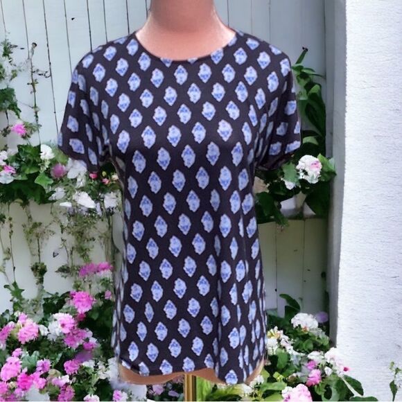 WORKSHOP REPUBLIC CLOTHING NWT WOMENS TOP BLUE SMALL - Picture 2 of 7